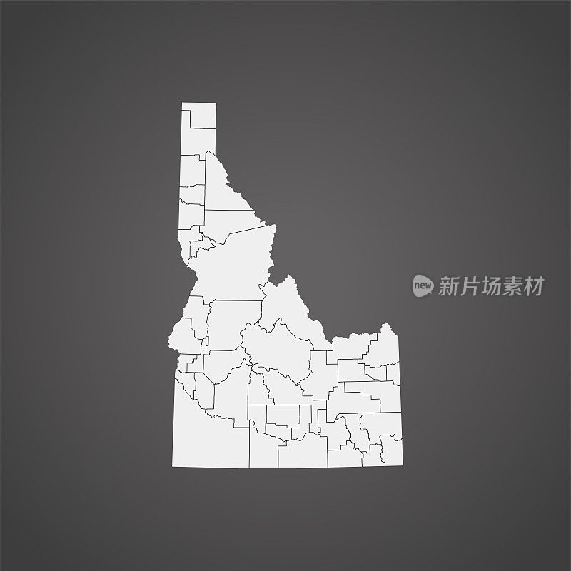 爱达荷州地图