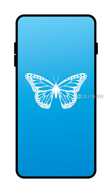 蝴蝶智能手机图标
