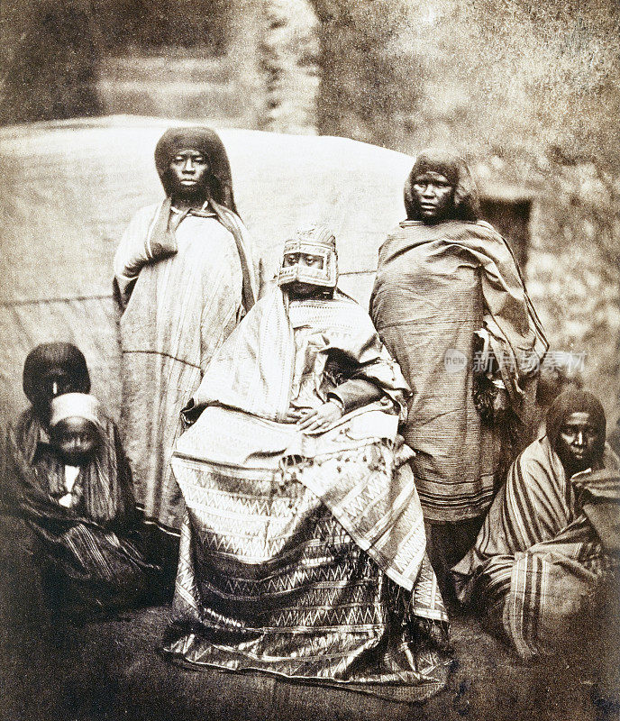 莫赫里岛，女王在内室接见代表团，1863年