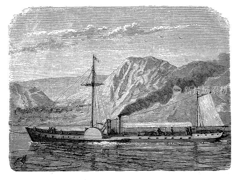 美国发明家罗伯特·富尔顿发明了一艘商业上成功的蒸汽船，名为克莱蒙特，在1807年将乘客从纽约运送到奥尔巴尼并返回