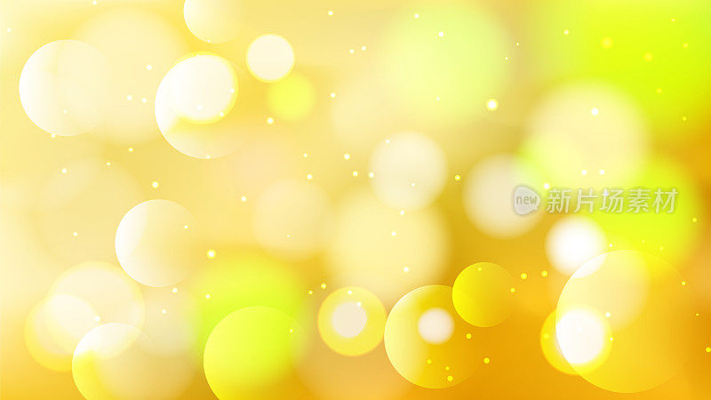 黄金散焦散景光圈泡沫点抽象背景的圣诞节活动