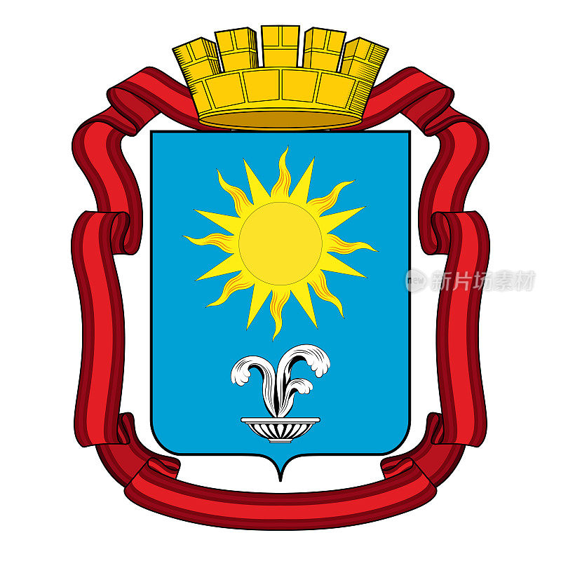 俄罗斯联邦基斯洛沃茨克的盾徽