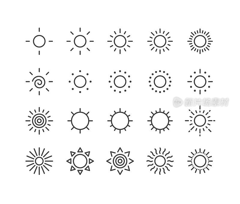 太阳图标-经典系列