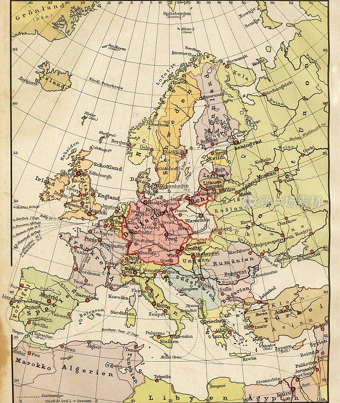 的欧洲地图