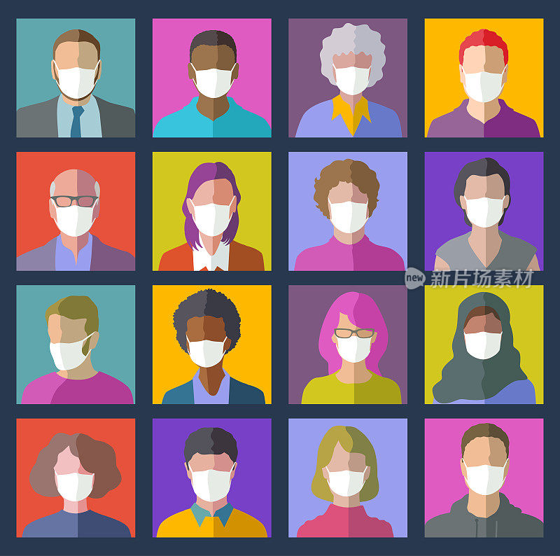 头像图标与保护面具