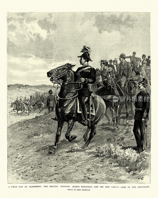 奥尔德肖特的野战日，宪兵司令和他的人