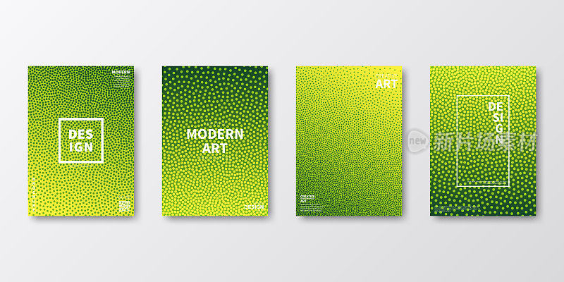 宣传册模板排版，绿色封面设计，商业年报，宣传单，杂志