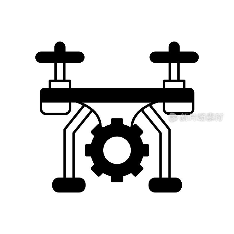 空中无人机偏好矢量图标