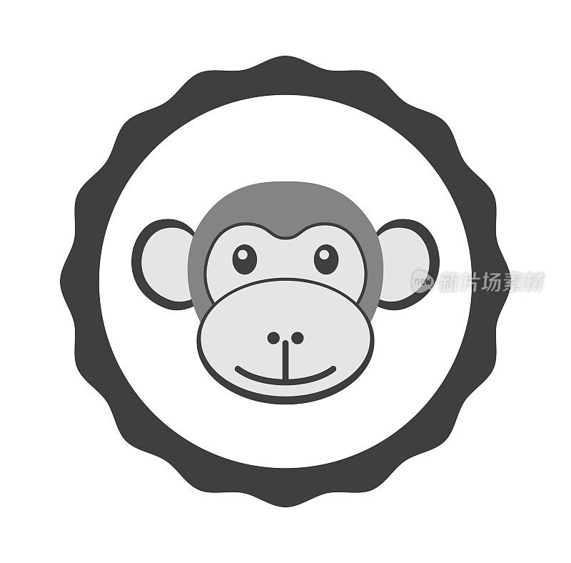 猴子的头字符