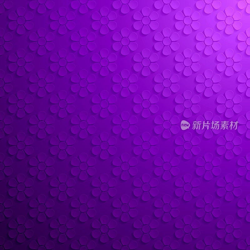 抽象紫色背景-花朵图案