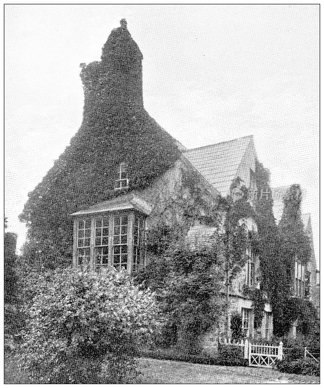 古老的爱尔兰旅行照片:沃尔特・罗利爵士的家，尤加尔