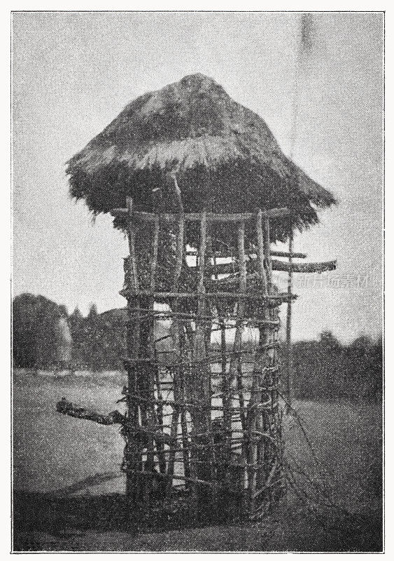 隆达人(刚果)的黑豹陷阱，半色调印刷，1899年