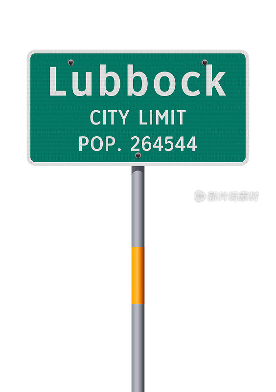 拉伯克市限制道路标志