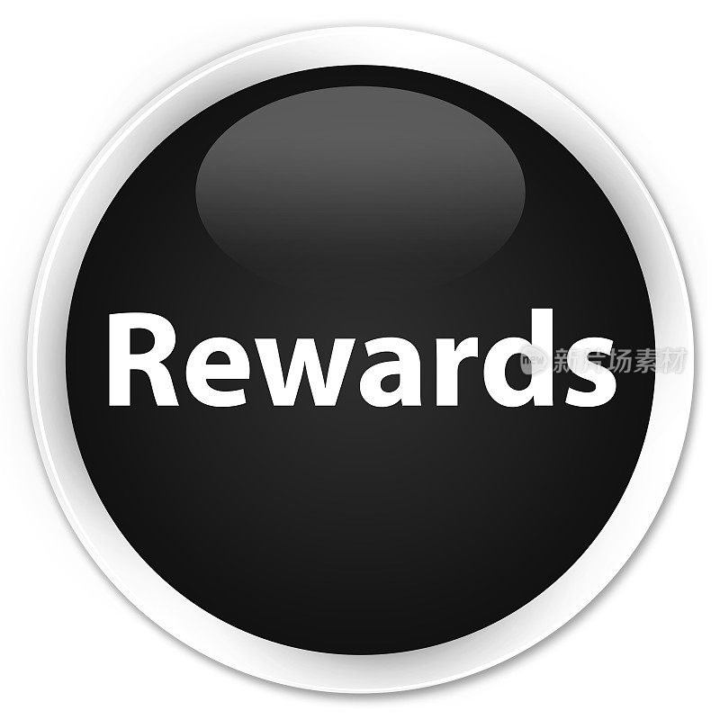 奖励奖励黑色圆形按钮