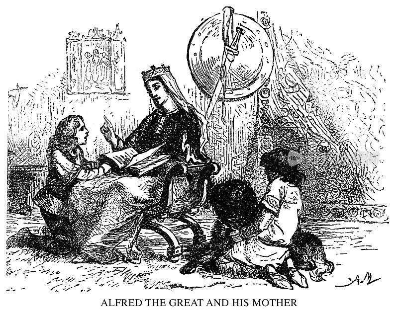 阿尔弗雷德大帝和他的母亲