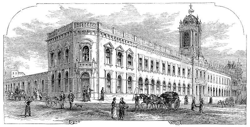 英国利兹的第四白布大厅――19世纪