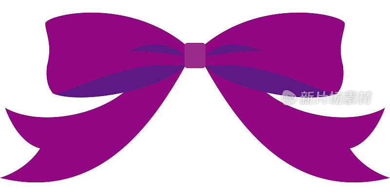 简单的紫色丝带