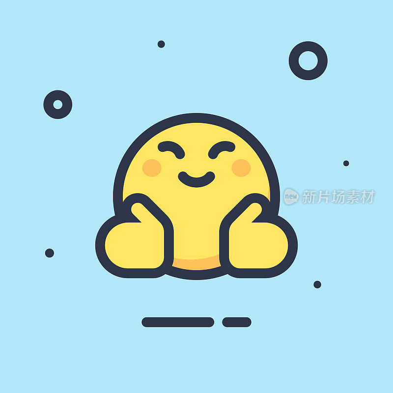 Emoticon平面设计颜色背景