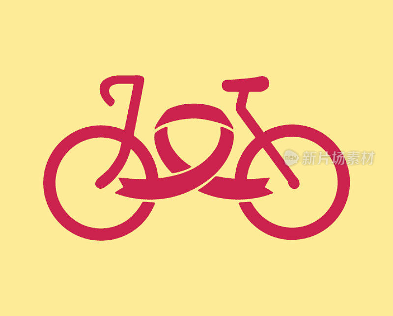 自行车和丝带