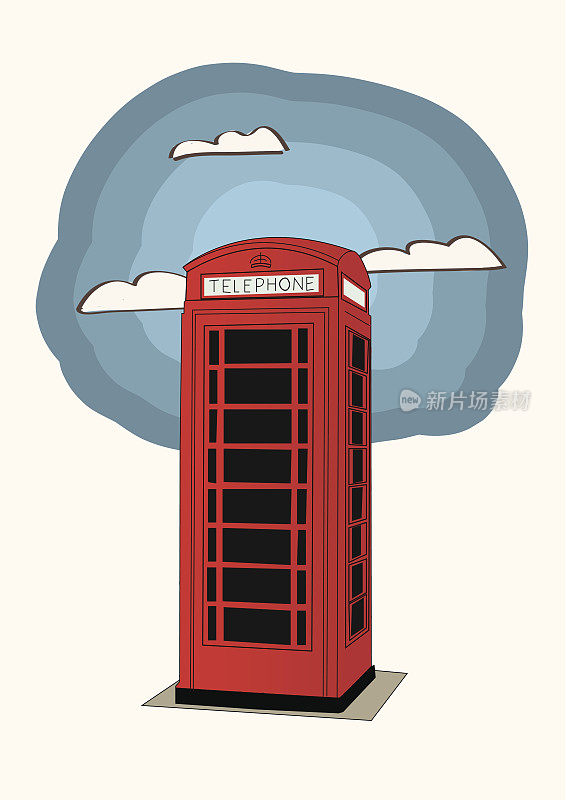 红色电话亭-英国伦敦