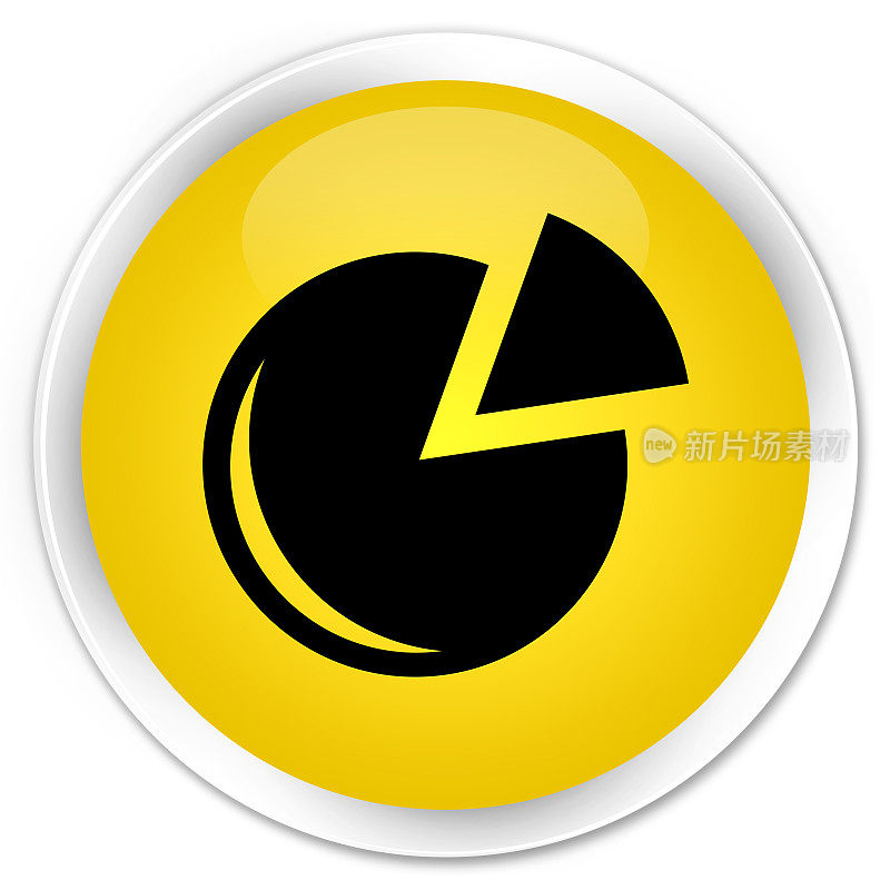 图形图标premium黄色圆形按钮