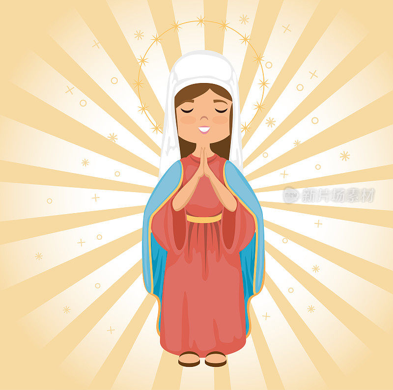 圣母玛利亚宗教卡片
