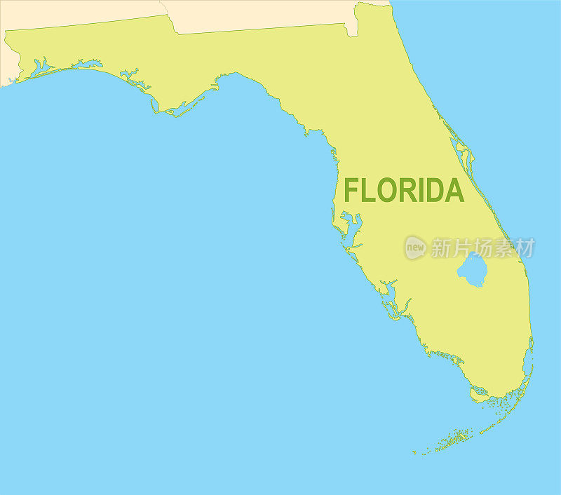 佛罗里达平面地图