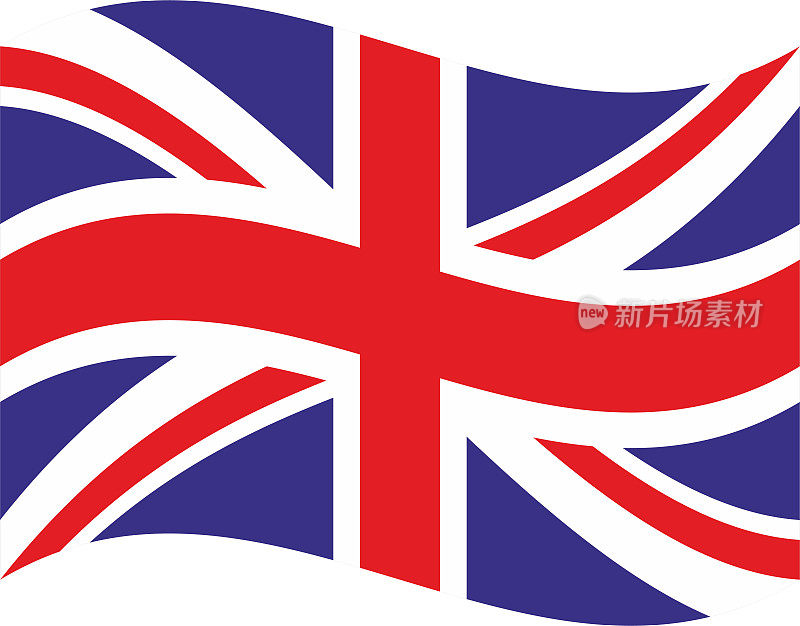 英国挥舞着旗帜
