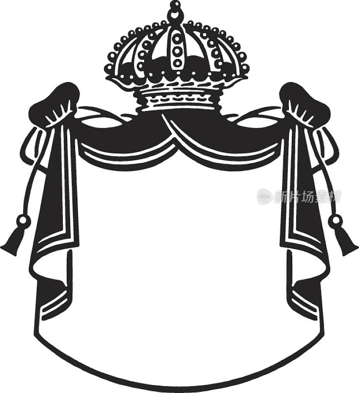 插图的盾徽与皇冠