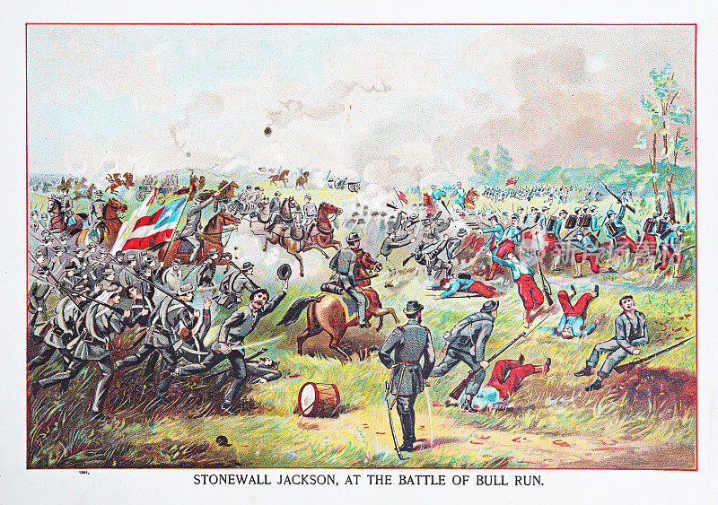 1892年，石墙杰克逊在布尔溪战役中