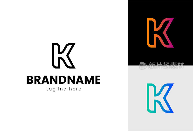 字母K设计