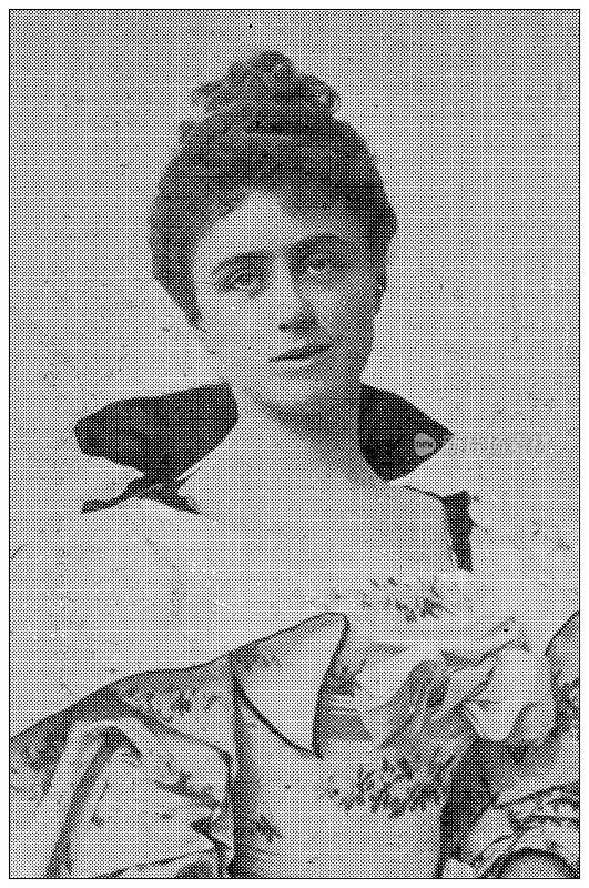 古董图像:巴扎尔德拉Charité火灾在巴黎，1897年的受害者:米默里尔伯爵夫人