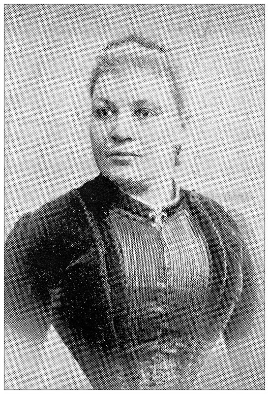 古董图片:巴扎尔德拉Charité火灾在巴黎的受害者，1897年:侯爵夫人D’isle