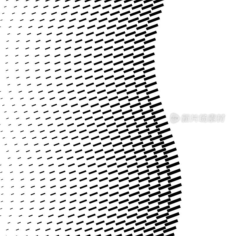 抽象的黑白波浪纹图案。