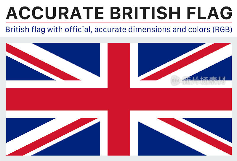 英国国旗(官方RGB颜色，官方规格)