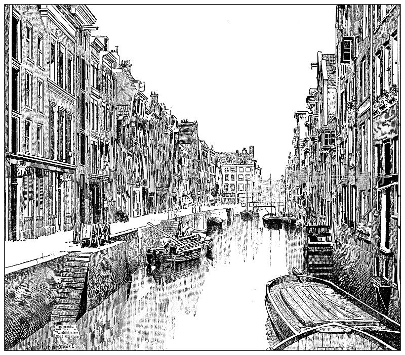 古董插图:鹿特丹