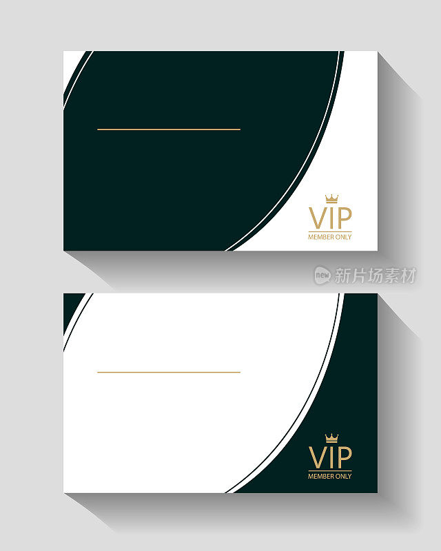 矢量VIP白金会员卡，优质品质，优质邀请卡海报。