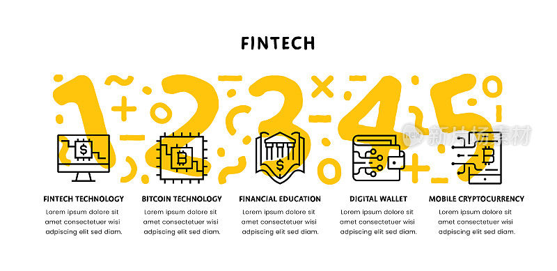 Fintech信息图表设计