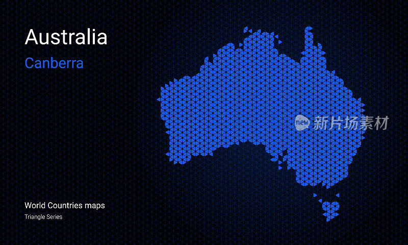 澳大利亚矢量地图