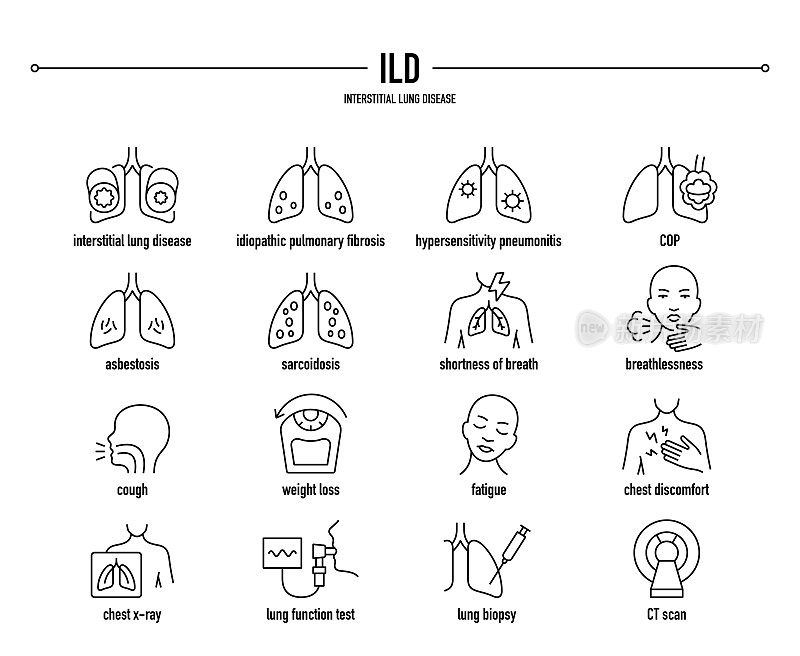 间质性肺疾病载体图标集