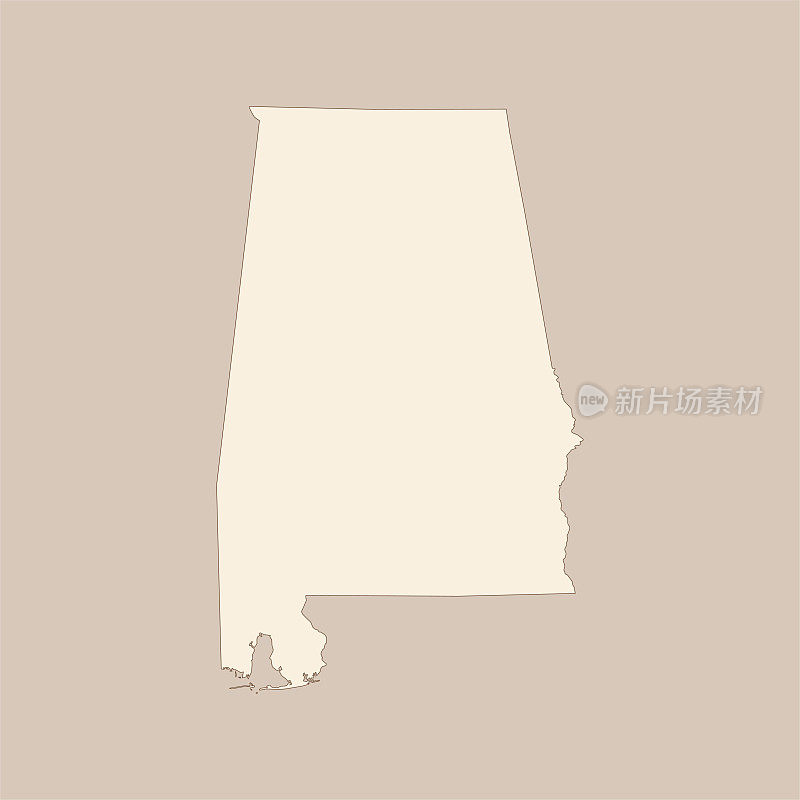 阿拉巴马州地图