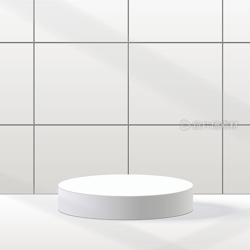 3d背景产品最小的讲台场景与浴室的几何平台