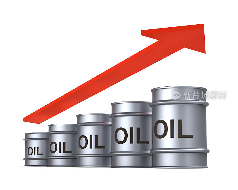 石油价格上涨的概念。