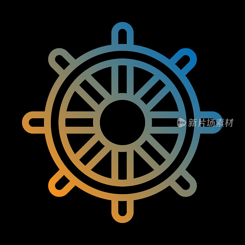 领导线图标,轮廓向量符号