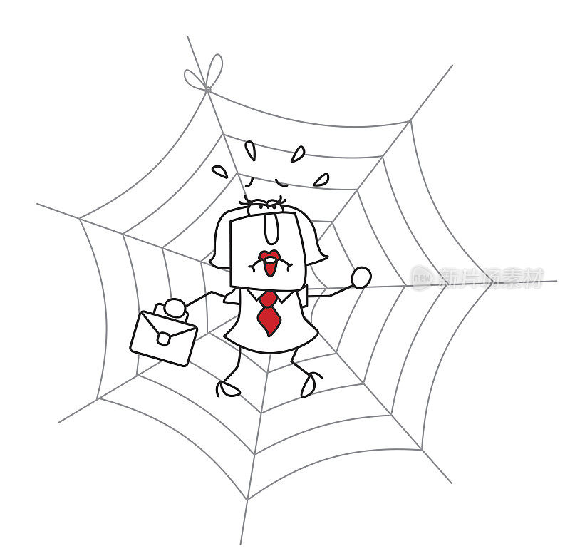 蜘蛛网和女商人