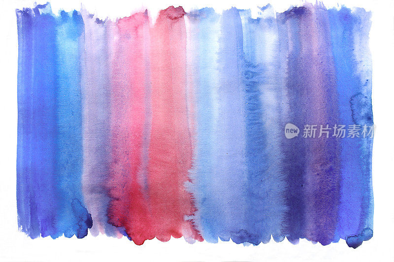 蓝色水彩抽象背景