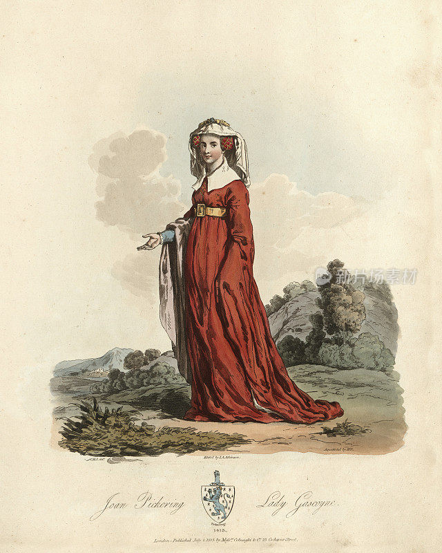 中世纪时尚，琼・德・皮克林，加斯科因夫人，15世纪