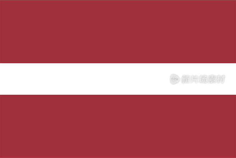 拉脱维亚矢量旗设计