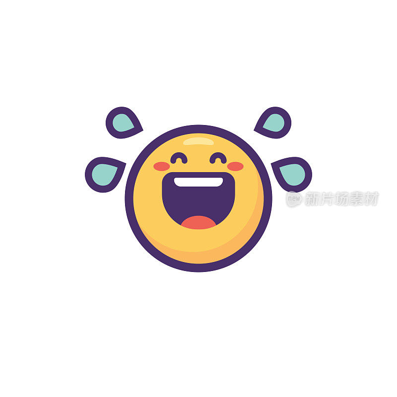 Emoticon平面色彩线条艺术光影设计