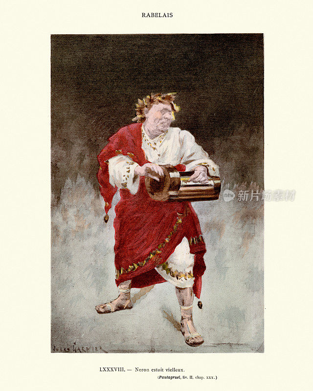 尼禄，一个盲目的小提琴手，拉伯雷的《巨人和潘塔格鲁埃尔